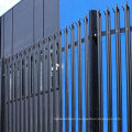 2.4m High Black Color Triple Point W Pale Steel Palisade Security Fencing